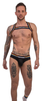 harnais elastique barcode pride noir 3