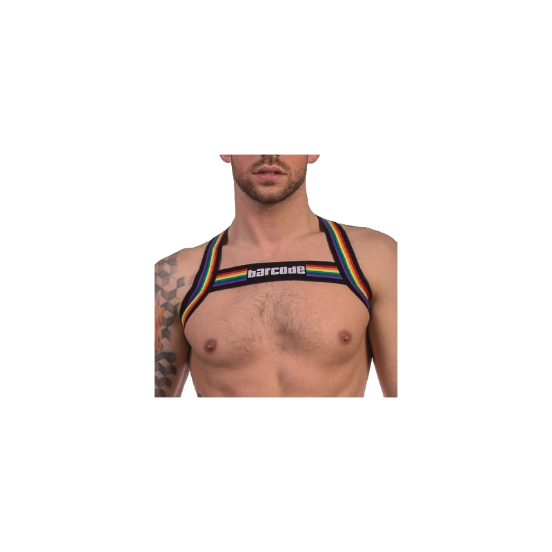 harnais elastique barcode pride noir