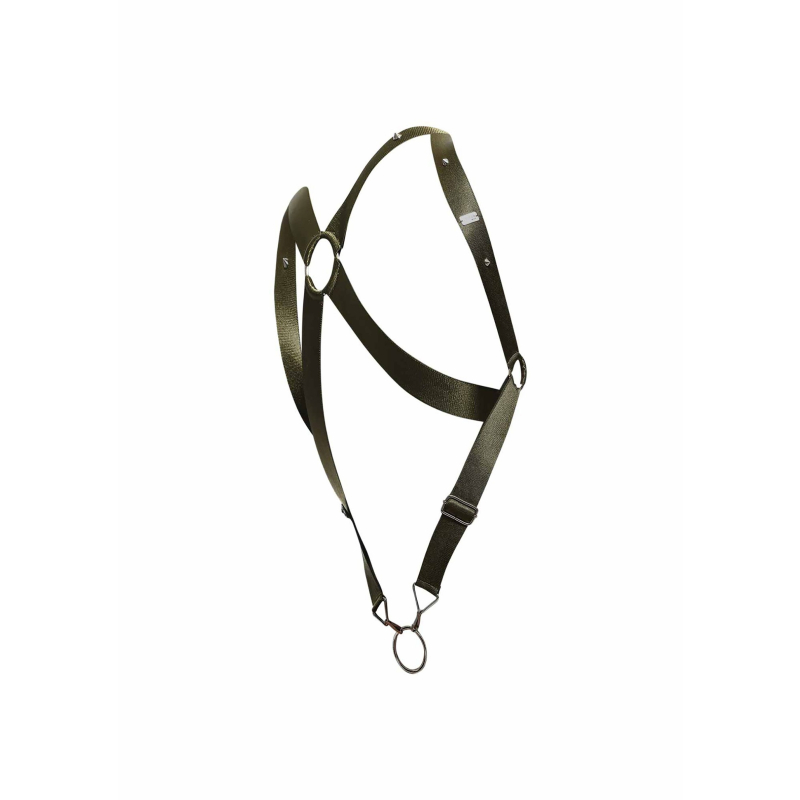 harnais elastique et cockring crossback dngeon kaki 6
