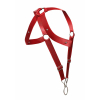 harnais elastique et cockring crossback dngeon rouge 7