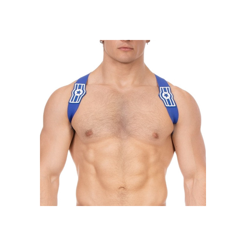 harnais elastique everette bleu