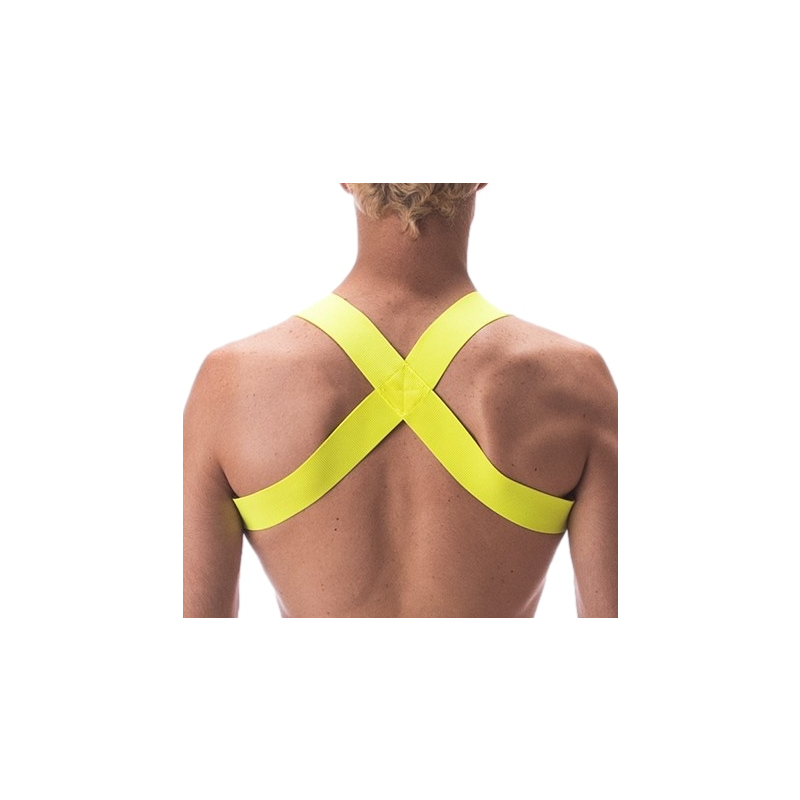 harnais elastique leonsh jaune neon 1