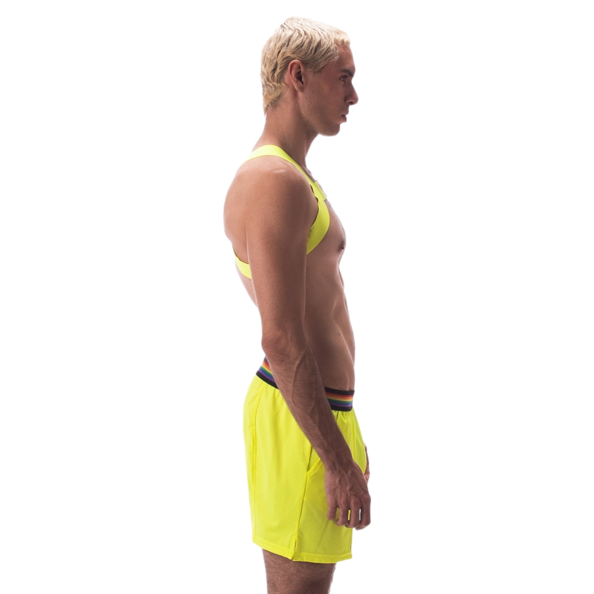 harnais elastique leonsh jaune neon 2