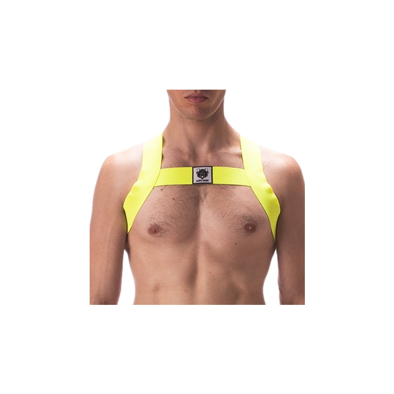 harnais elastique leonsh jaune neon