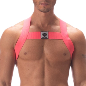 harnais elastique leonsh rose neon
