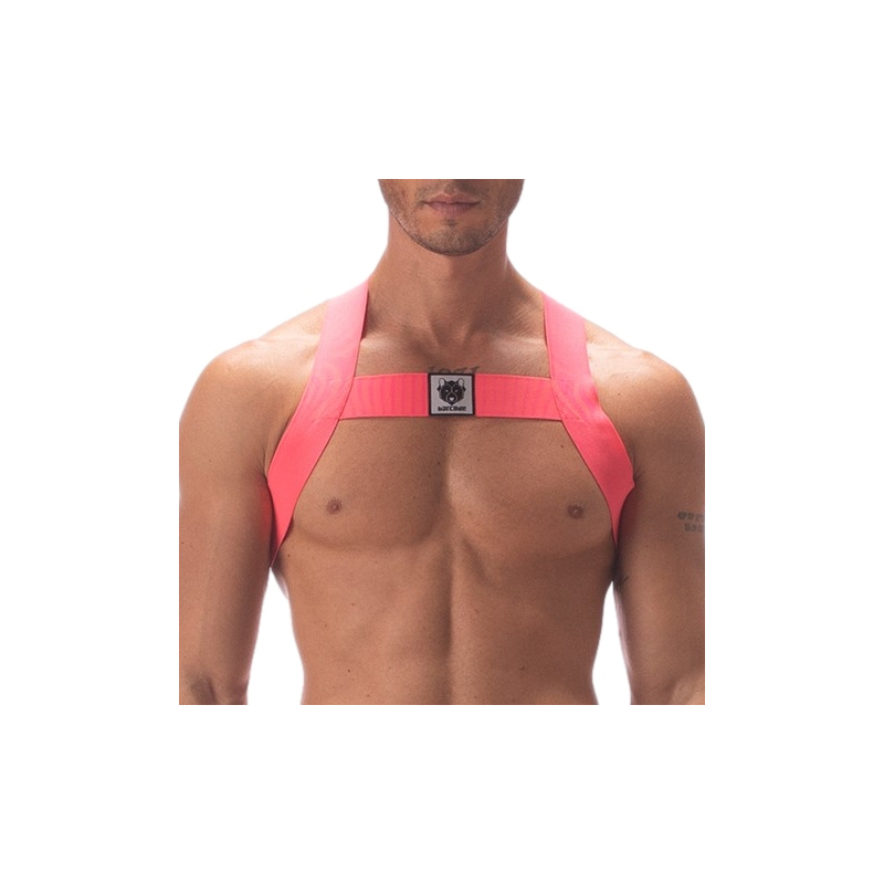 harnais elastique leonsh rose neon