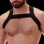 harnais elastique matt noir 2