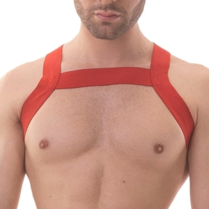 harnais elastique matt pop rouge