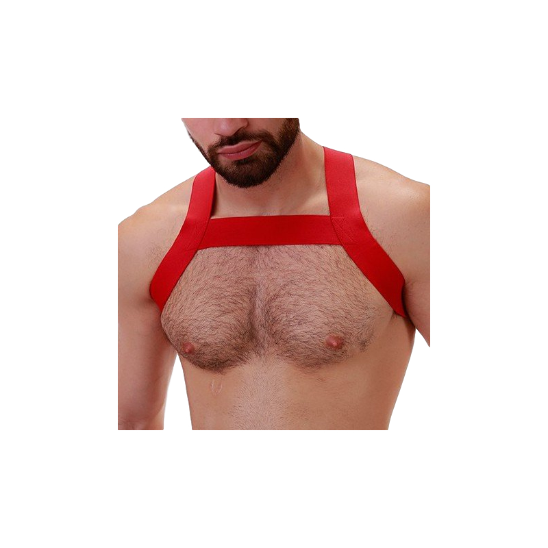 harnais elastique matt rouge 2