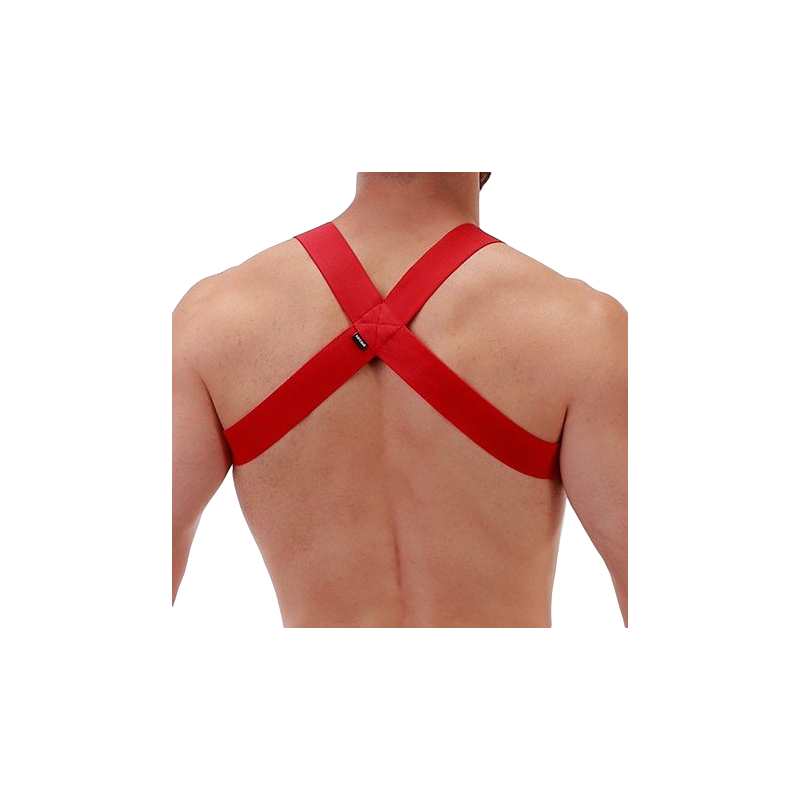 harnais elastique matt rouge 3