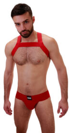 harnais elastique matt rouge 4