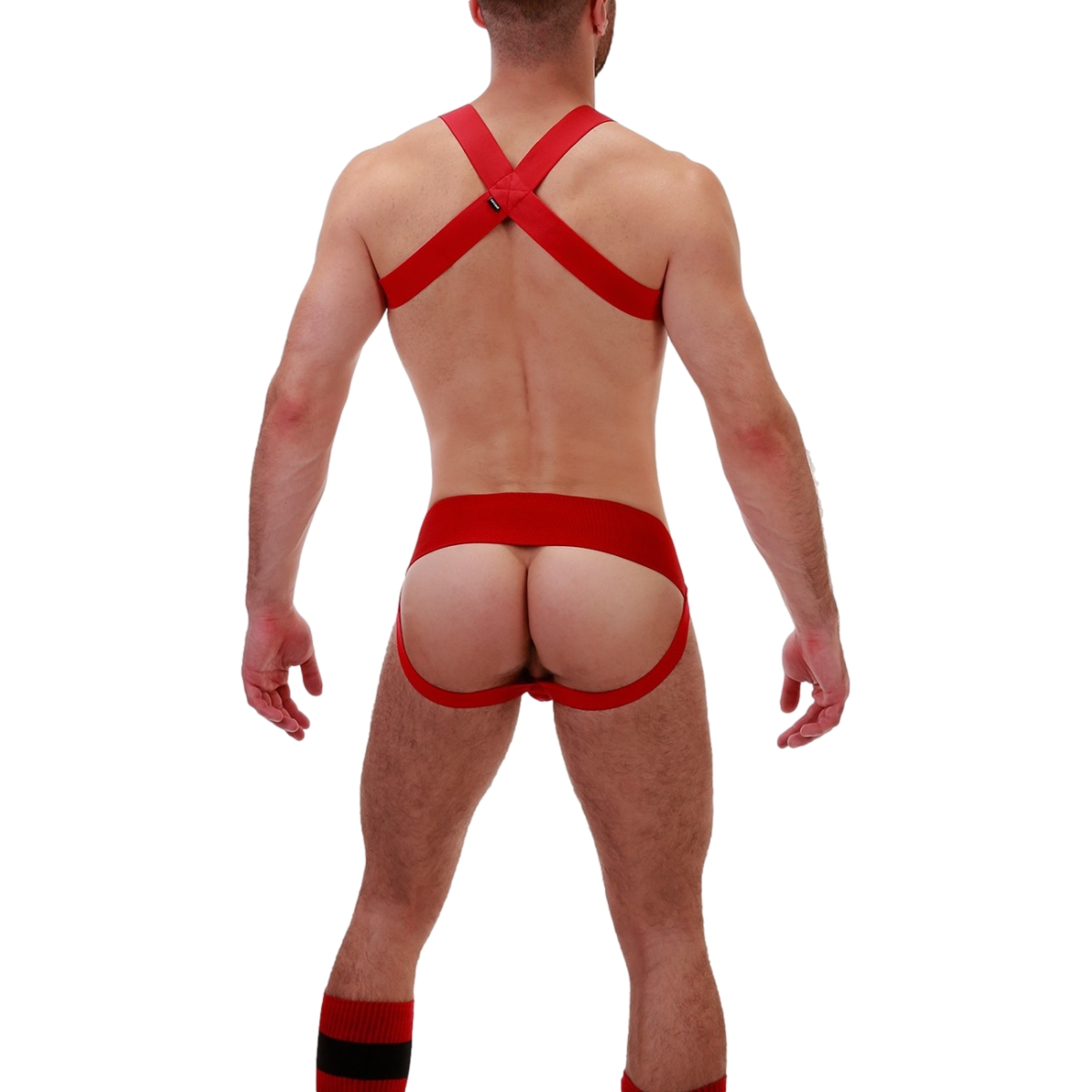 harnais elastique matt rouge 5