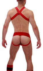 harnais elastique matt rouge 5