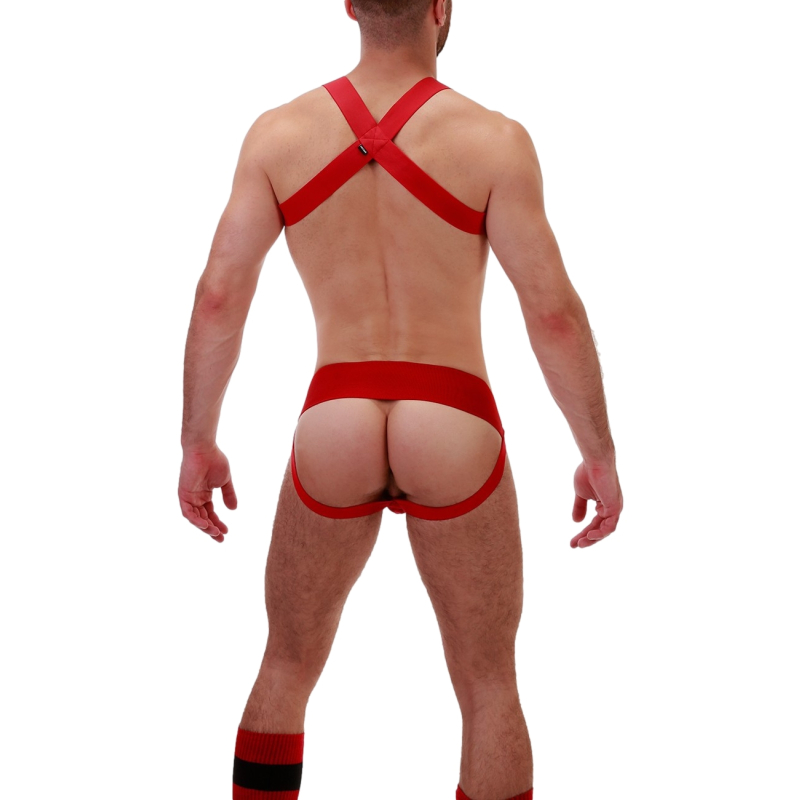 harnais elastique matt rouge 5