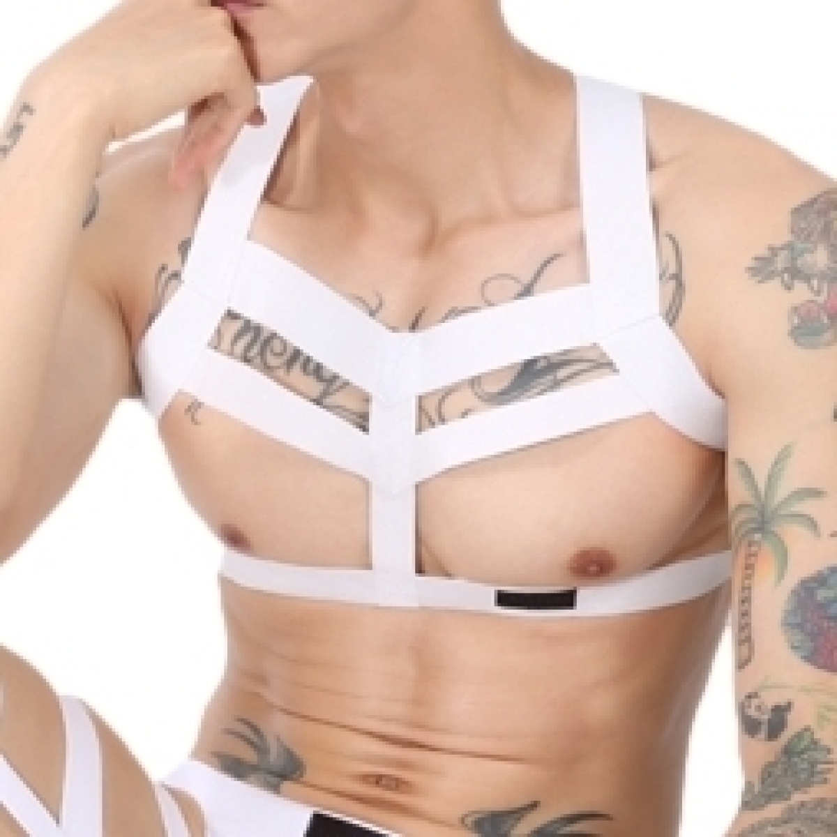 harnais elastique multi band blanc