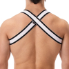 harnais elastique top noir blanc 1