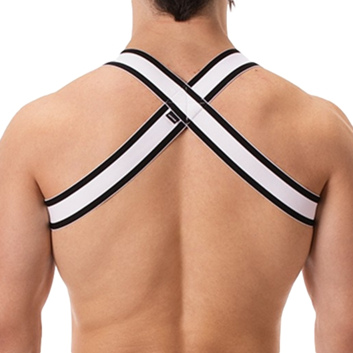 harnais elastique top noir blanc 1