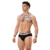harnais elastique top noir blanc 2