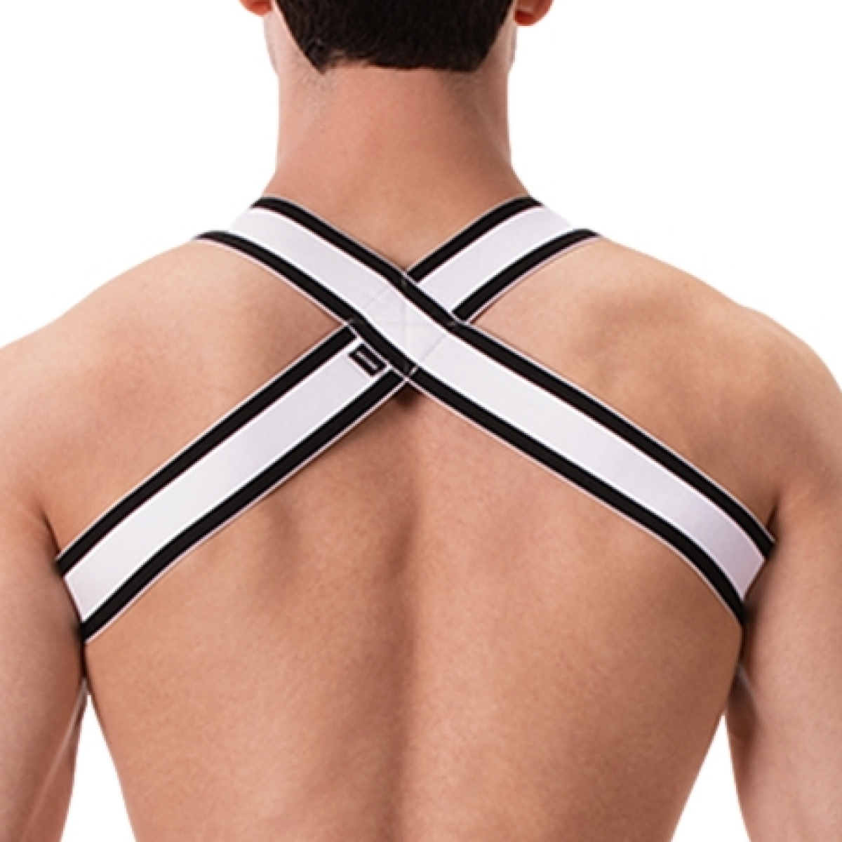 harnais elastique vers noir blanc 1