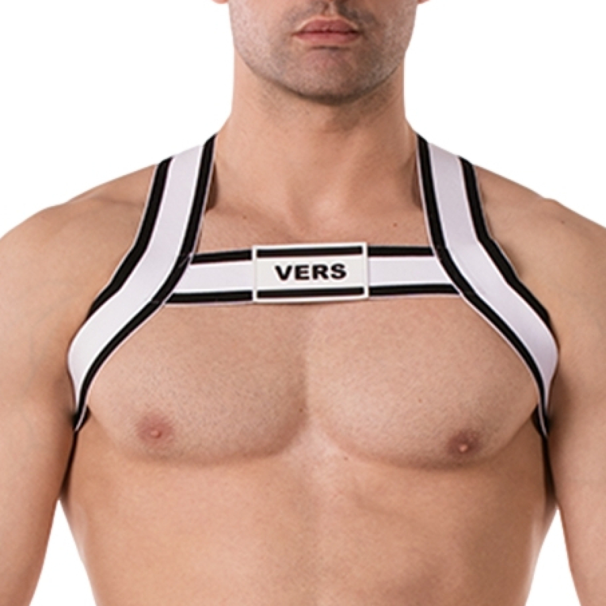 harnais elastique vers noir blanc