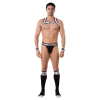 harnais elastique vers noir blanc 3