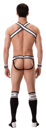 harnais elastique vers noir blanc 6