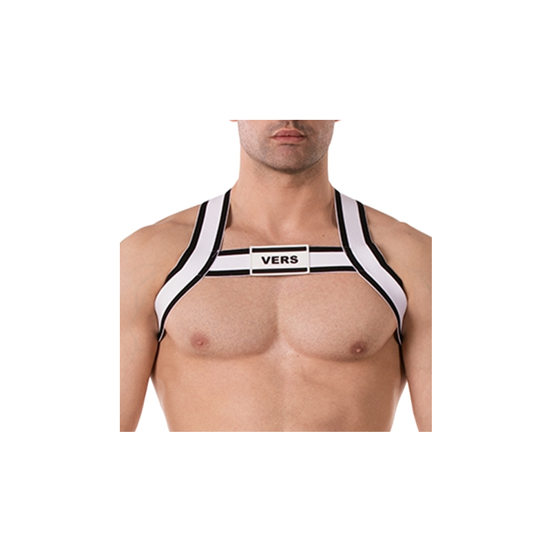 harnais elastique vers noir blanc