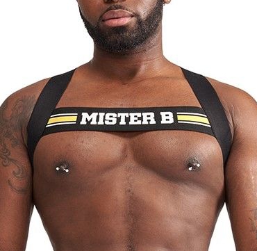 harnais elastique x back noir jaune