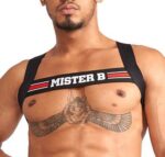 harnais elastique x back noir rouge