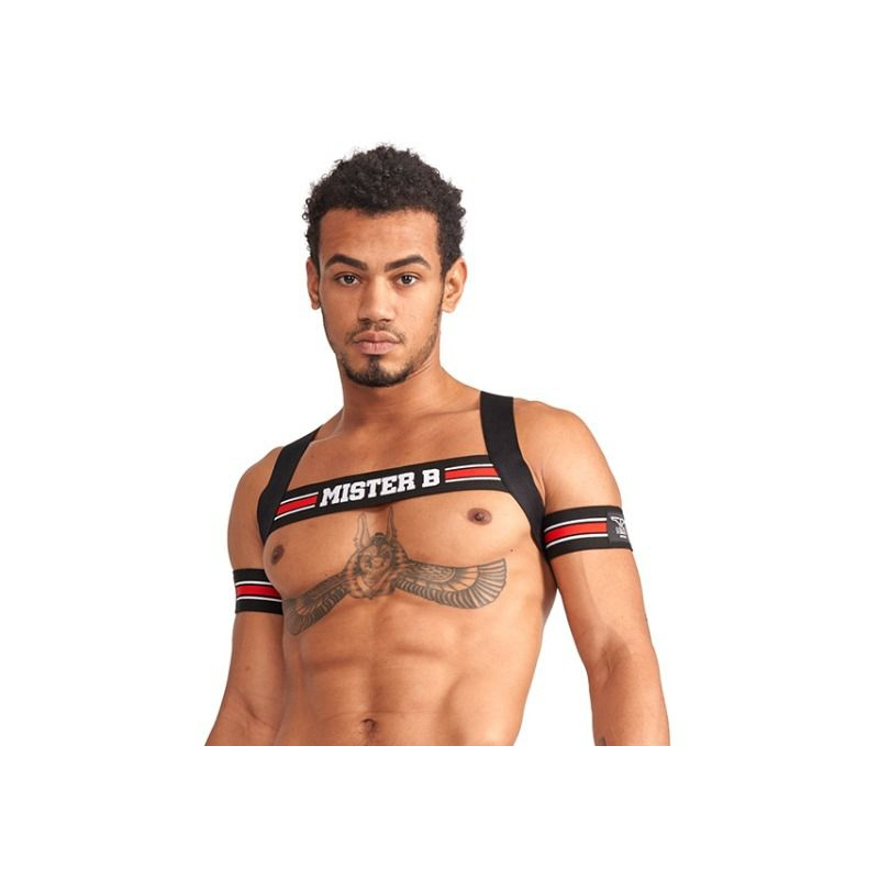 harnais elastique x back noir rouge 5