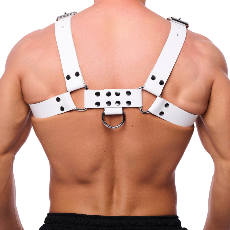 harnais en cuir buckle blanc 1 scaled