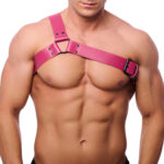harnais en cuir half rose 2