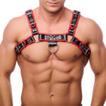 harnais en cuir premium noir rouge 2 scaled