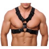 harnais en cuir right noir scaled