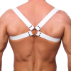 harnais en cuir shoulder blanc 3