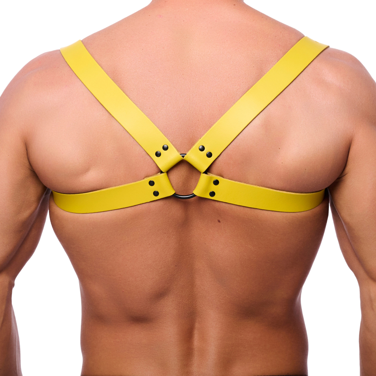 harnais en cuir shoulder jaune 3 scaled