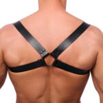 harnais en cuir shoulder noir 1