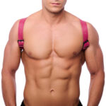harnais en cuir shoulder rose 2 scaled