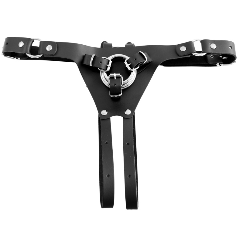 harnais en cuir strap on cox pour gode ceinture 5