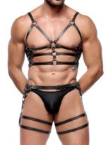 harnais en cuir torse et cuisses leatherset ml 1