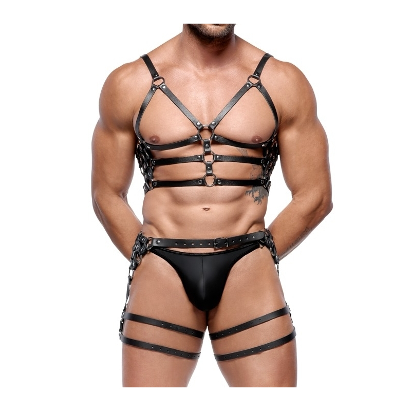 harnais en cuir torse et cuisses leatherset ml 1