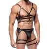 harnais en cuir torse et cuisses leatherset ml