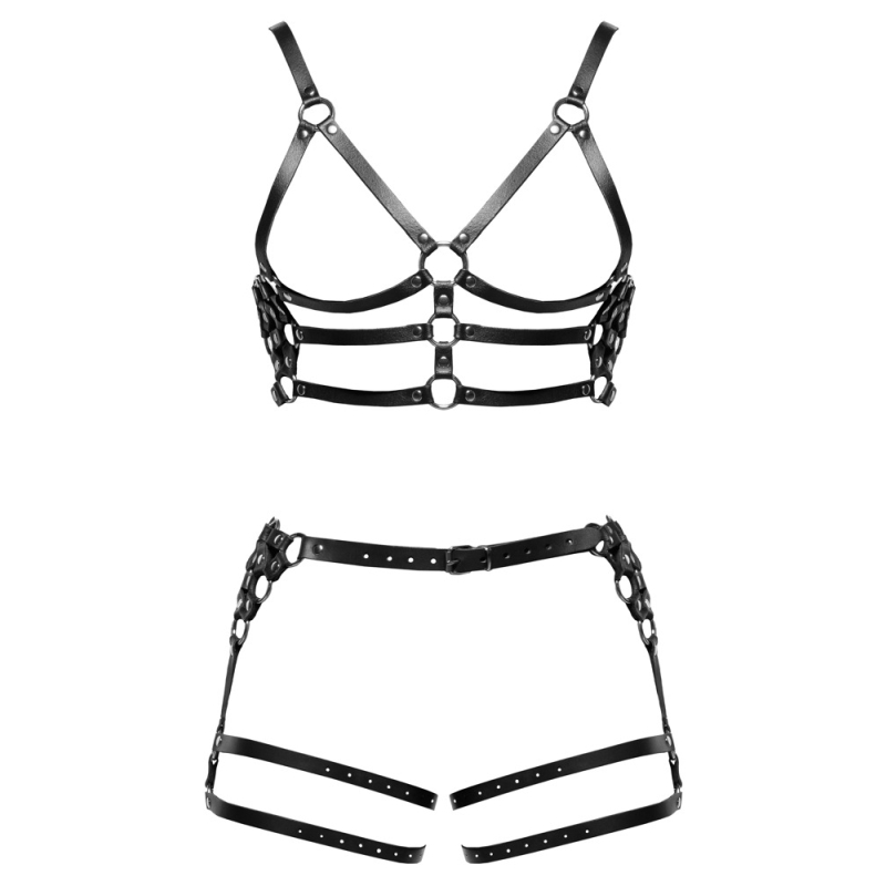 harnais en cuir torse et cuisses leatherset ml 4