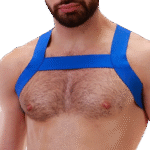 harnais en elastique matt bleu