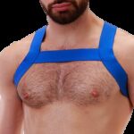 harnais en elastique matt bleu 2