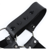 harnais en neoprene cross body zip noir 3