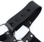 harnais en neoprene cross body zip noir 3