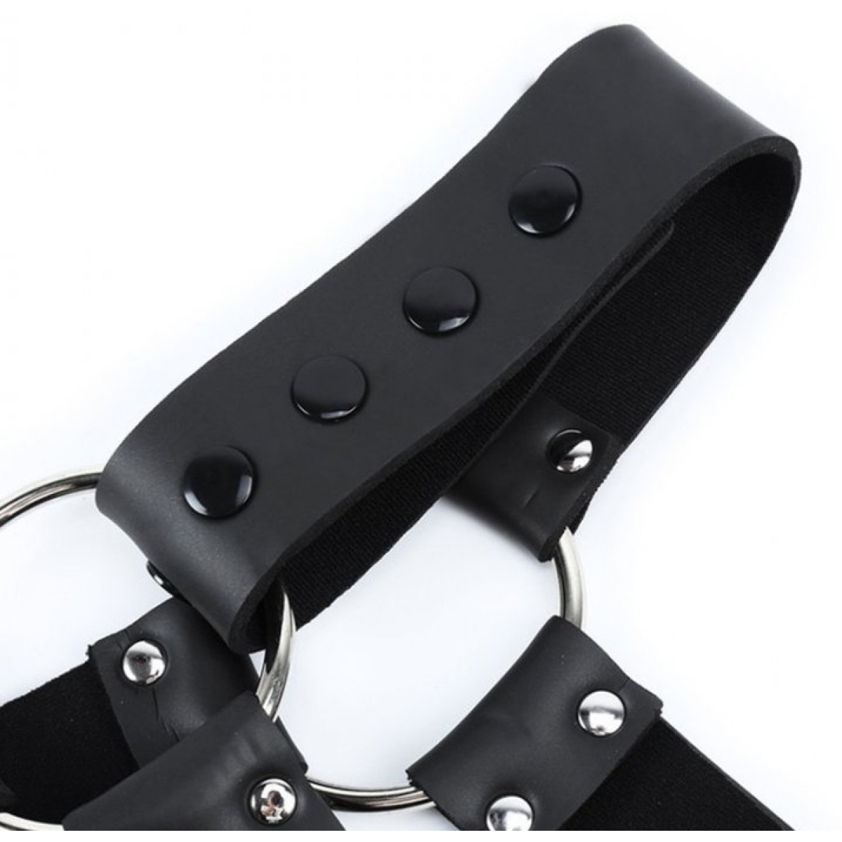 harnais en neoprene cross body zip noir 8