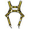 harnais en neoprene neo chest noir jaune 1