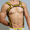 harnais en neoprene neo chest noir jaune